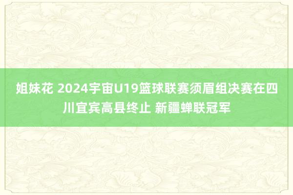 姐妹花 2024宇宙U19篮球联赛须眉组决赛在四川宜宾高县终止 新疆蝉联冠军