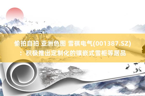 偷拍自拍 亚洲色图 雪祺电气(001387.SZ)：积极推出定制化的镶嵌式雪柜等居品