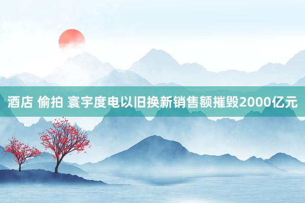 酒店 偷拍 寰宇度电以旧换新销售额摧毁2000亿元