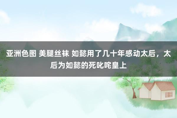 亚洲色图 美腿丝袜 如懿用了几十年感动太后，太后为如懿的死叱咤皇上