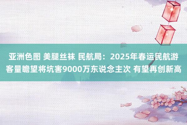 亚洲色图 美腿丝袜 民航局：2025年春运民航游客量瞻望将坑害9000万东说念主次 有望再创新高