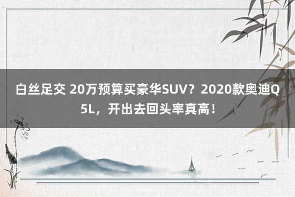白丝足交 20万预算买豪华SUV？2020款奥迪Q5L，开出去回头率真高！