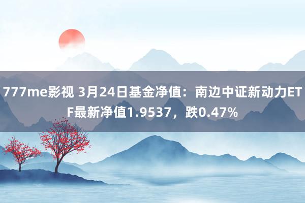 777me影视 3月24日基金净值：南边中证新动力ETF最新净值1.9537，跌0.47%