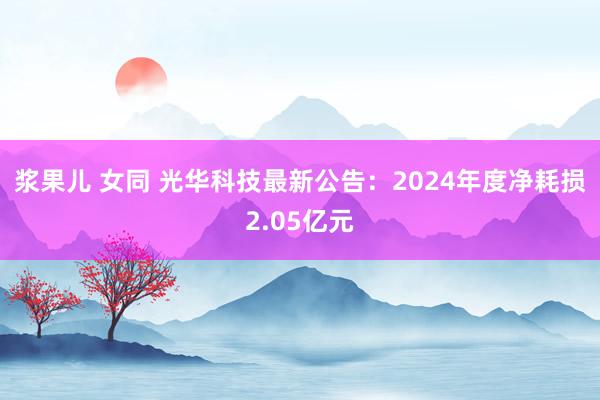 浆果儿 女同 光华科技最新公告：2024年度净耗损2.05亿元