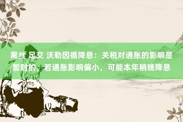 黑丝 足交 沃勒因循降息：关税对通胀的影响是暂时的，若通胀影响偏小，可能本年稍晚降息