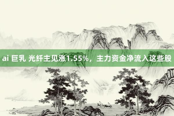 ai 巨乳 光纤主见涨1.55%，主力资金净流入这些股